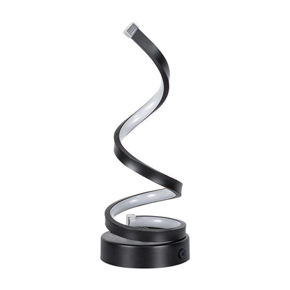 Modern Spiral LED Table Lamp - Dimmable, 3 Light Modes(black) V888-ELOSUNG29110