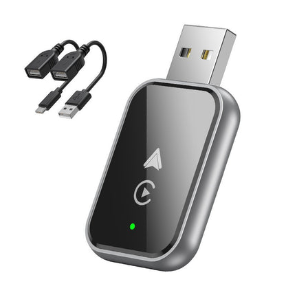 2-in-1 Wireless CarPlay & Android Auto Adapter - Plug & Play Dongle for Cars(Android phone Apple phone two in V888-ELOSUNG29127