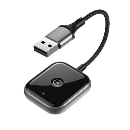2-in-1 Wireless CarPlay & Android Auto Adapter - Plug & Play Dongle for Cars(Applicable to iPhone-Black) V888-ELOSUNG29128