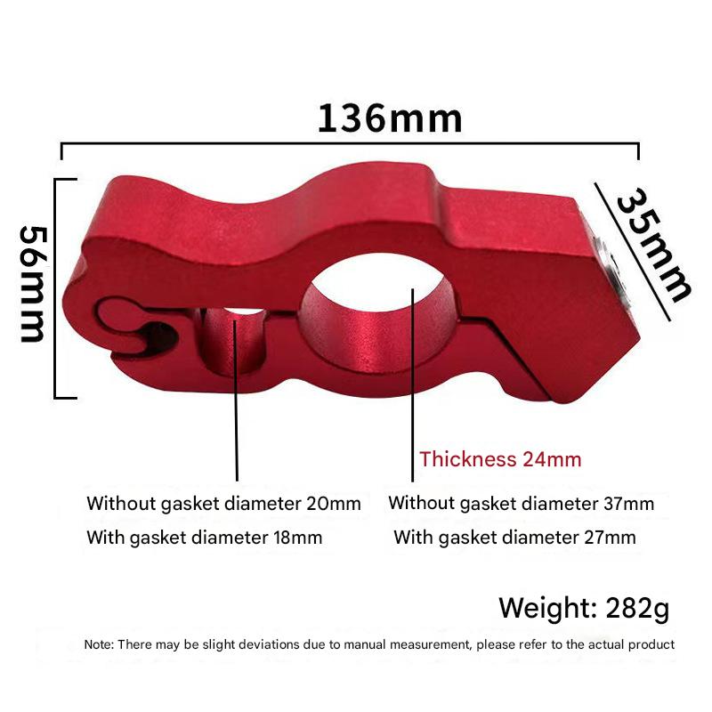 Motorcycle & Scooter Handlebar Grip Lock - Anti-Theft Brake Lever Lock(black) V888-ELOSUNG29132