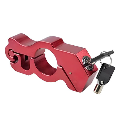 Motorcycle & Scooter Handlebar Grip Lock - Anti-Theft Brake Lever Lock(Red) V888-ELOSUNG29133