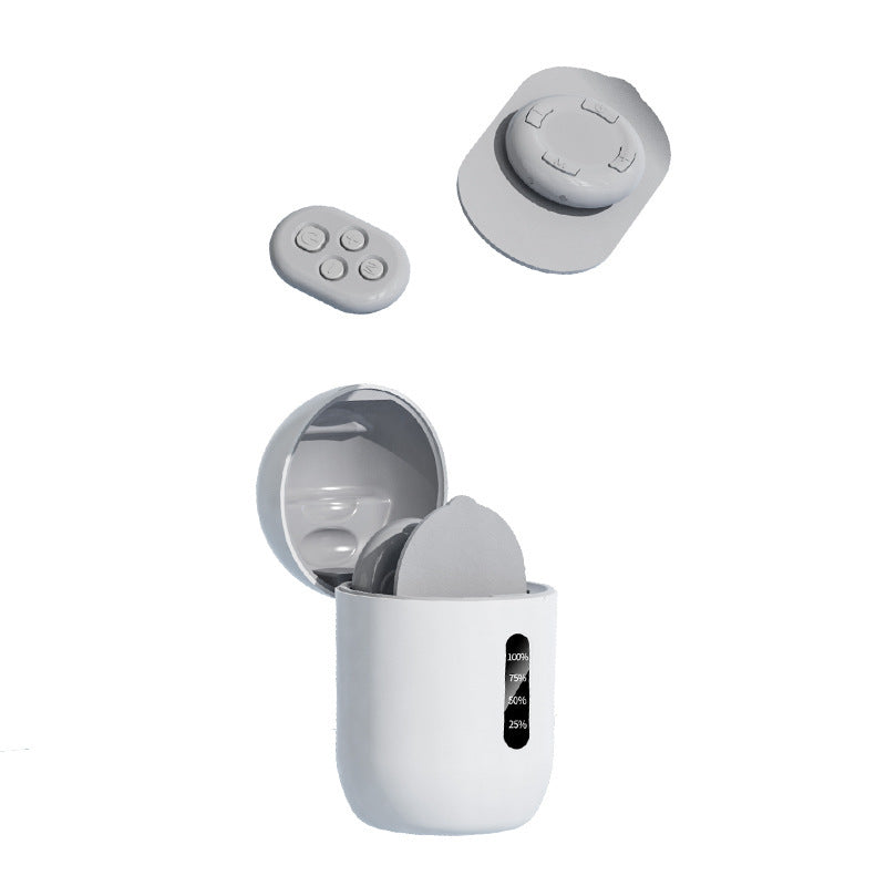 Smart Cervical Spine EMS Massager Sticker with Remote Control & Charging Case - 6 Modes, 16 Strengths(white) V888-ELOSUNG29136