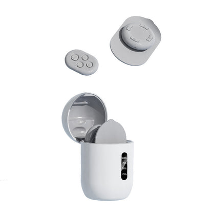Smart Cervical Spine EMS Massager Sticker with Remote Control & Charging Case - 6 Modes, 16 Strengths(white) V888-ELOSUNG29136