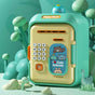 Interactive Kids' Piggy Bank Safe with Music, Stories & Password Lock(Cyan) V888-ELOSUNG29138