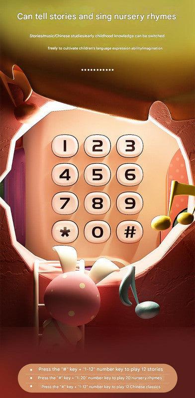 Interactive Kids' Piggy Bank Safe with Music, Stories & Password Lock(Pink) V888-ELOSUNG29140