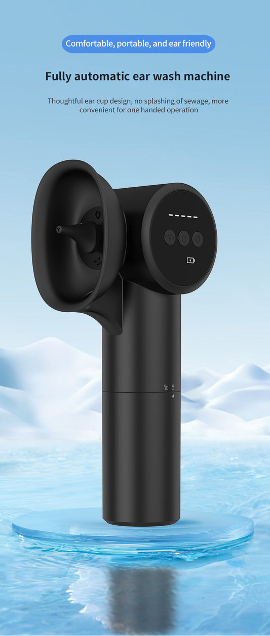 Automatic Electric Ear Wax Removal & Irrigation System - 5 Modes, USB-C, Hot Air Drying(black) V888-ELOSUNG29155