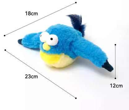 Interactive Flapping Wing Bird Toy for Cats & Dogs,Motion Activated with Sound(Bondi Blue Bird) V888-ELOSUNG29180