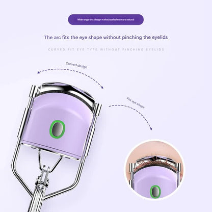 Heated Eyelash Curler with 2 Temperature Controls, Long-Lasting Curl(pink) V888-ELOSUNG29183