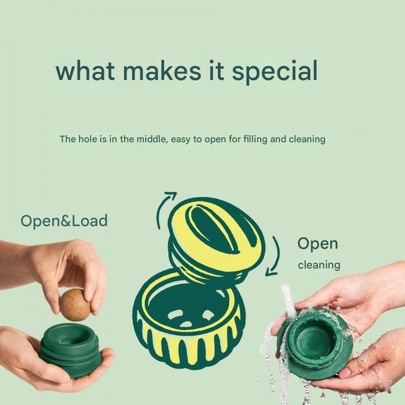 Interactive Dog Treat Dispensing Ball & Silicone Treat Mold Set - Durable, Dishwasher Safe(green) V888-ELOSUNG29185