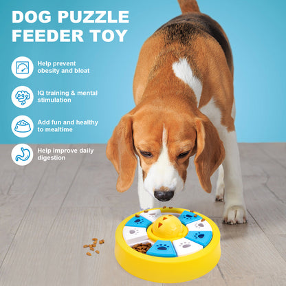 Interactive Dog Puzzle Feeder Toy - Slow Feeder for IQ Training & Mental Stimulation(green) V888-ELOSUNG29187