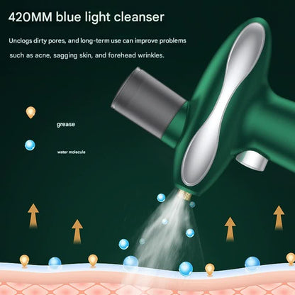 Portable Nano Facial Steamer & Oxygen Sprayer with Red/Blue Light Therapy(white) V888-ELOSUNG29207