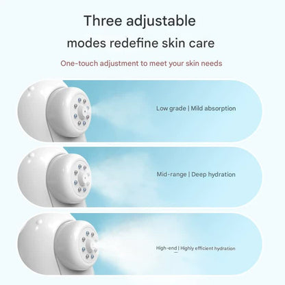 Nano Facial Mist Sprayer & Oxygen Injector - 3 Modes, Deep Hydration & Serum Absorption(pink) V888-ELOSUNG29210