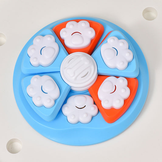 Interactive Dog Puzzle Feeder Toy - IQ Training & Slow Feeder with Anti-Skid Base(blue) V888-ELOSUNG29211