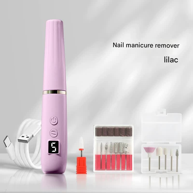Portable Electric Nail Drill Machine Kit - 18000 RPM, 5-Speed, USB-C Rechargeable with LED Display(purple) V888-ELOSUNG29213