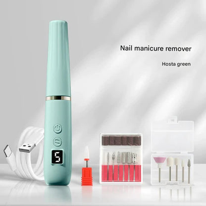 Portable Electric Nail Drill Machine Kit - 18000 RPM, 5-Speed, USB-C Rechargeable with LED Display(Green) V888-ELOSUNG29214