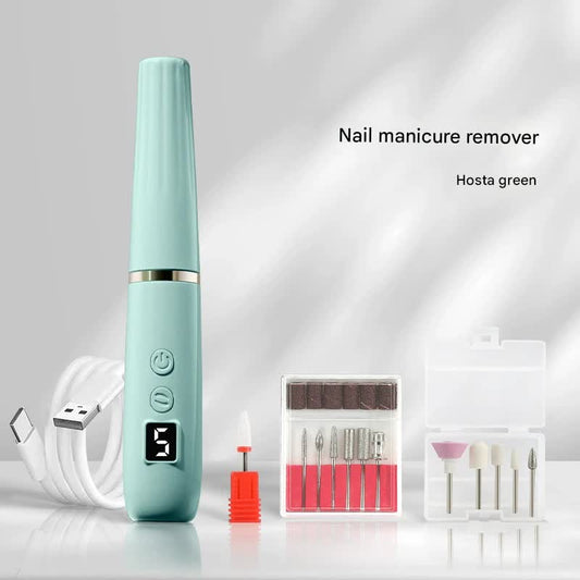 Portable Electric Nail Drill Machine Kit - 18000 RPM, 5-Speed, USB-C Rechargeable with LED Display(Green) V888-ELOSUNG29214