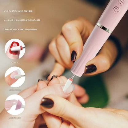 Portable Electric Nail Drill Machine Kit - 18000 RPM, 5-Speed, USB-C Rechargeable with LED Display(Green) V888-ELOSUNG29214