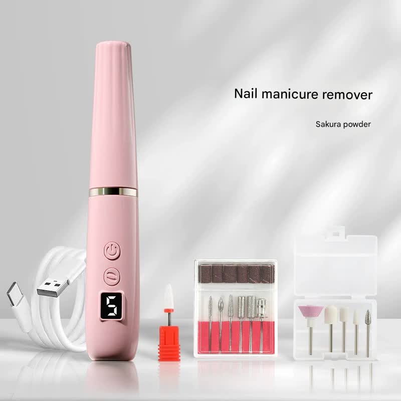 Portable Electric Nail Drill Machine Kit - 18000 RPM, 5-Speed, USB-C Rechargeable with LED Display(Pink) V888-ELOSUNG29215