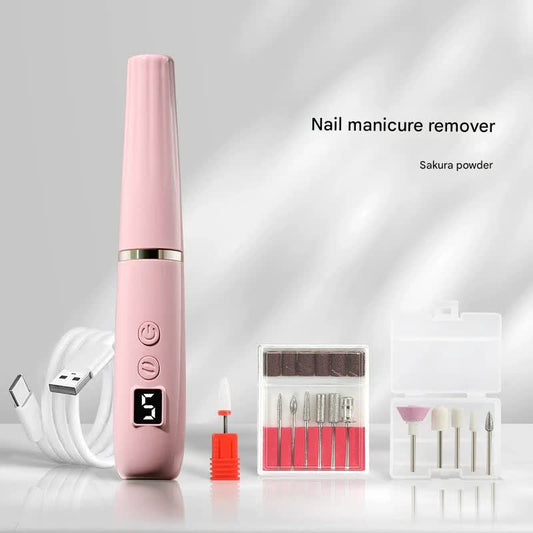 Portable Electric Nail Drill Machine Kit - 18000 RPM, 5-Speed, USB-C Rechargeable with LED Display(Pink) V888-ELOSUNG29215