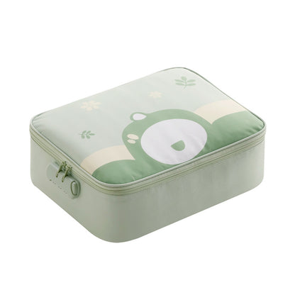 Multi-Functional Document & Certificate Organizer Bag with Combination Lock(Light green) V888-ELOSUNG29221