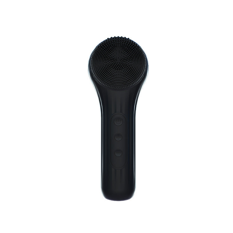 Silicone Facial Cleansing Brush - 6-Speed Vibration, Food-Grade Antibacterial Material with Warming V888-ELOSUNG29226