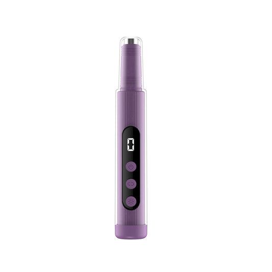 Portable Cordless Electric Nail Drill Kit with UV Lamp - 0-20000RPM, LED Display, 12 Bits(Purple) V888-ELOSUNG29248