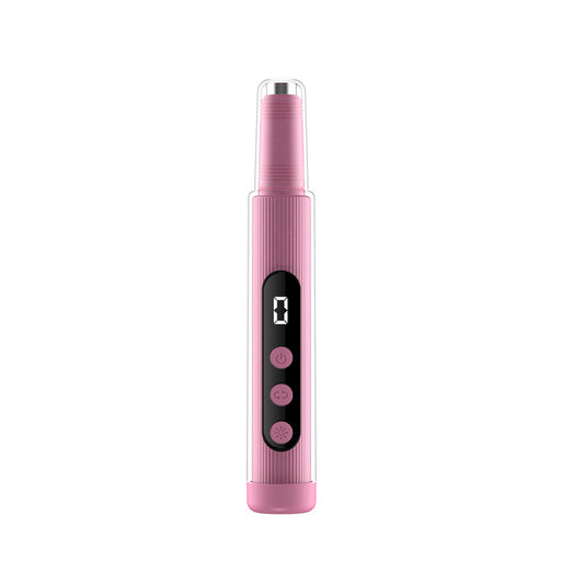 Portable Cordless Electric Nail Drill Kit with UV Lamp - 0-20000RPM, LED Display, 12 Bits(Pink) V888-ELOSUNG29249