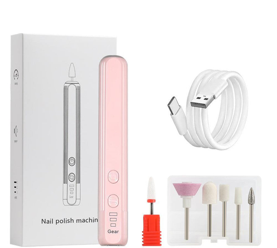 Portable Electric Nail Drill Pen Kit - USB-C Rechargeable, 3-Speed, High Torque, Low Heat(Pink) V888-ELOSUNG29252