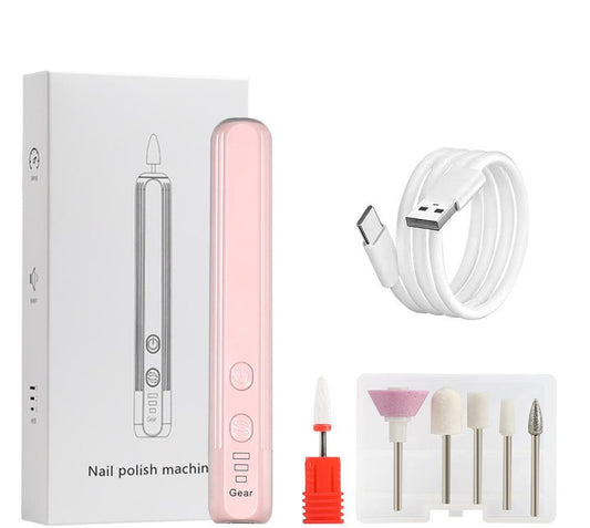 Portable Electric Nail Drill Pen Kit - USB-C Rechargeable, 3-Speed, High Torque, Low Heat(Pink) V888-ELOSUNG29252