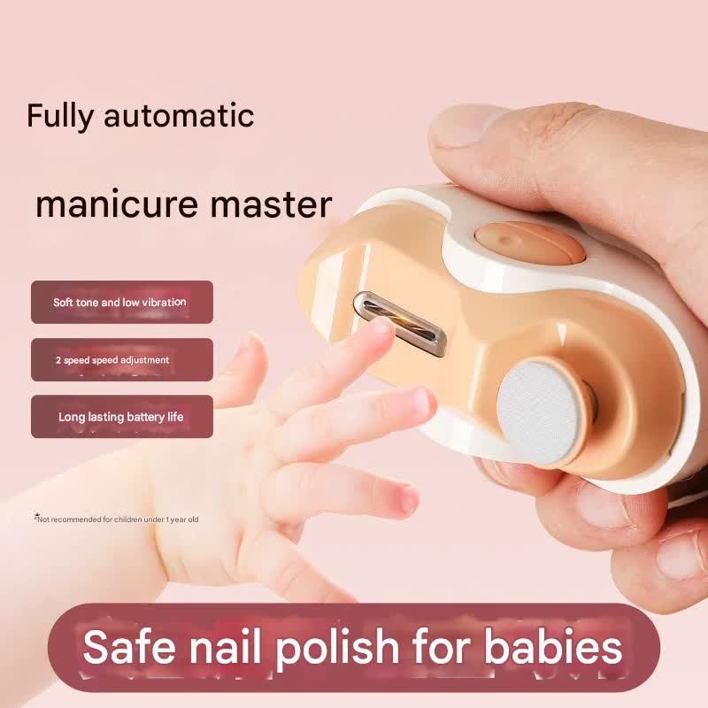 Yellow Electric Nail Clipper & Filer - 2 Speed, Low Noise, Safe for Babies (1yr+) & Adults V888-ELOSUNG29268