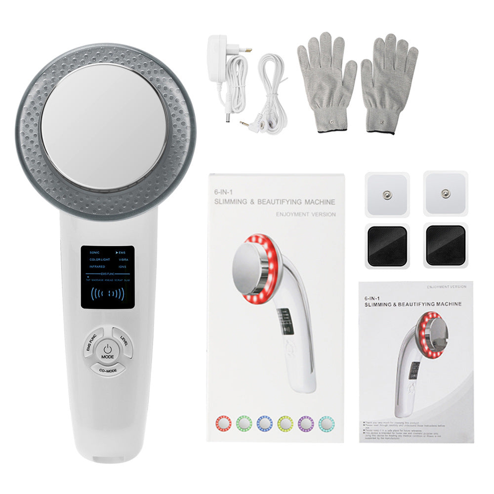 6-in-1 Ultrasonic Slimming & Beautifying RF Device - Body Sculpting & Skin Rejuvenation(white) V888-ELOSUNG29295