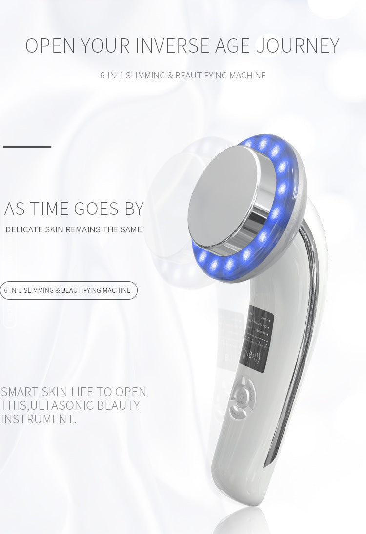 6-in-1 Ultrasonic Slimming & Beautifying RF Device - Body Sculpting & Skin Rejuvenation(white) V888-ELOSUNG29295