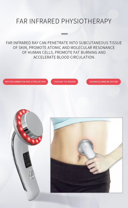 6-in-1 Ultrasonic Slimming & Beautifying RF Device - Body Sculpting & Skin Rejuvenation(white) V888-ELOSUNG29295