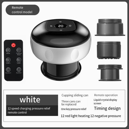 Smart Electric Cupping Therapy Massager - Adjustable Suction & Heat, Red Light Therapy, USB-C V888-ELOSUNG29300