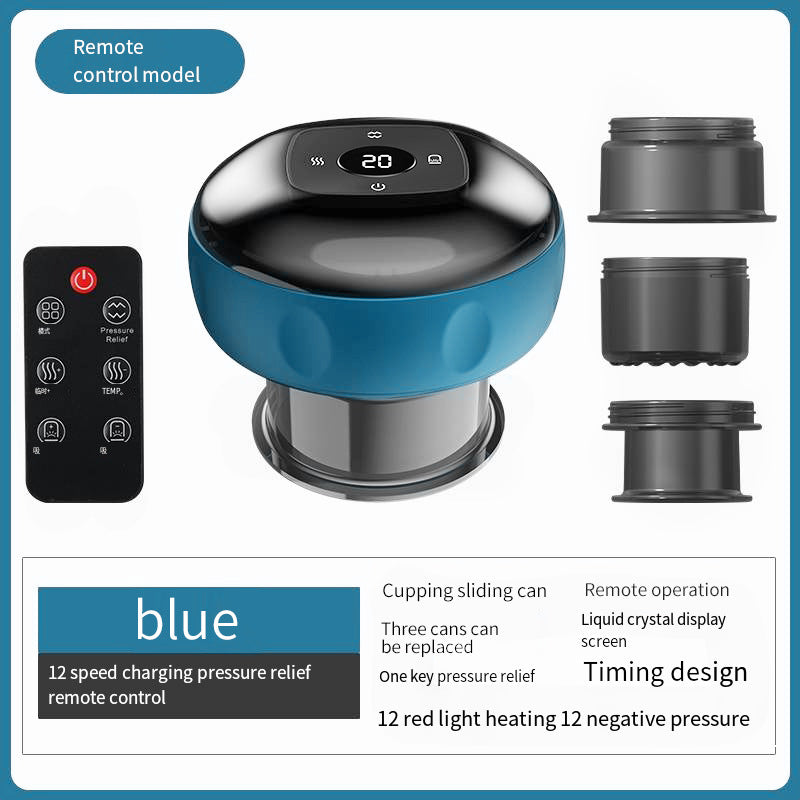 Smart Electric Cupping Therapy Massager - Adjustable Suction & Heat, Red Light Therapy, USB-C V888-ELOSUNG29301