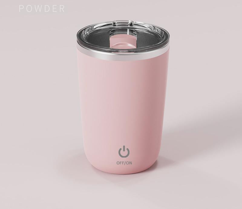 Mini Portable Electric Self-Stirring Mug - USB-C Rechargeable, 4-Hour Use, Stainless Steel (pink) V888-ELOSUNG29314