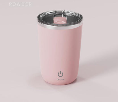 Mini Portable Electric Self-Stirring Mug - USB-C Rechargeable, 4-Hour Use, Stainless Steel (pink) V888-ELOSUNG29314