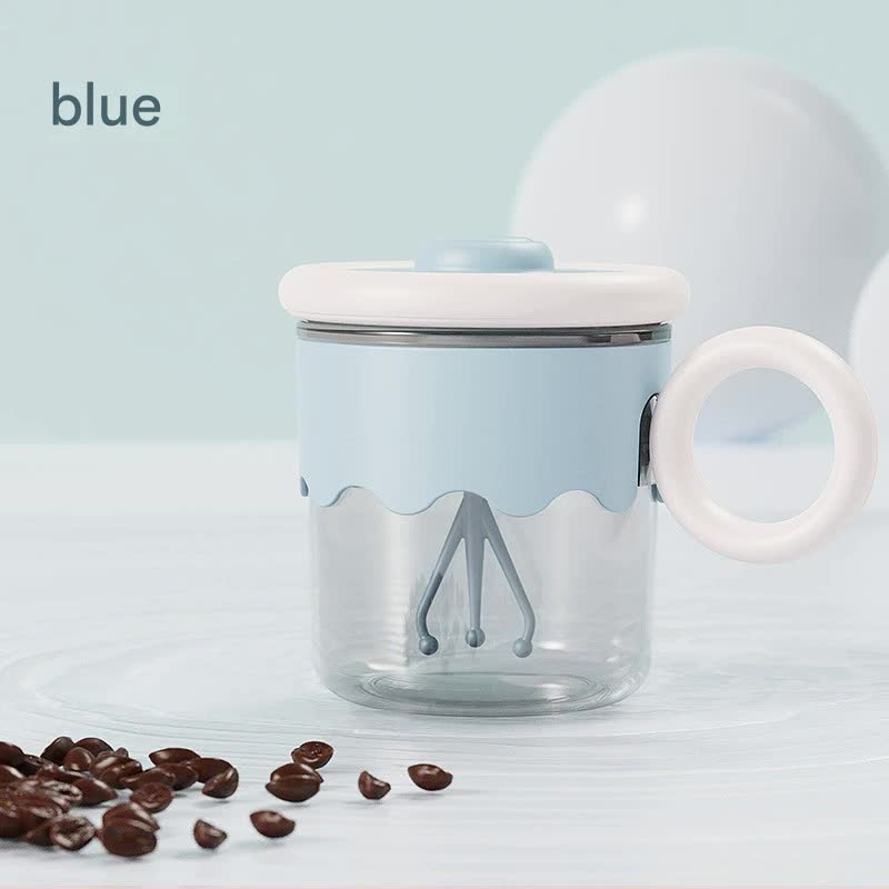 Automatic Self-Stirring Coffee Mug - 400ml, 5000RPM, USB-C Rechargeable with Trident Stirring Rod(blue) V888-ELOSUNG29324