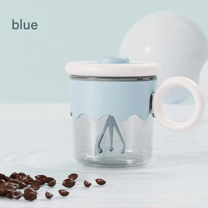 Automatic Self-Stirring Coffee Mug - 400ml, 5000RPM, USB-C Rechargeable with Trident Stirring Rod(blue) V888-ELOSUNG29324