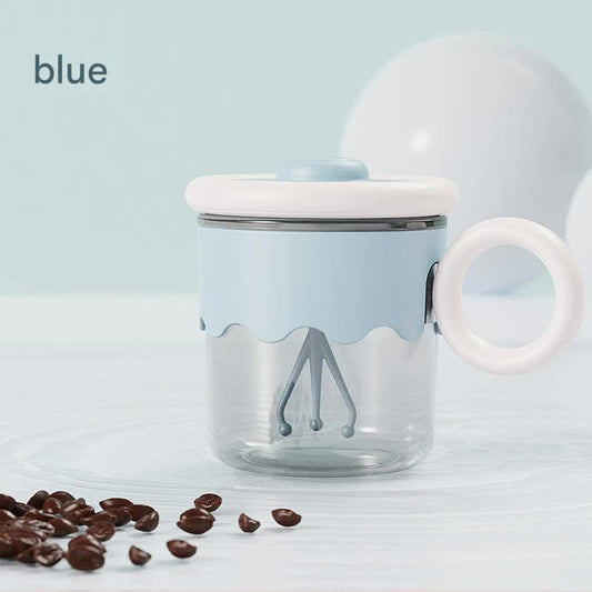 Automatic Self-Stirring Coffee Mug - 400ml, 5000RPM, USB-C Rechargeable with Trident Stirring Rod(blue) V888-ELOSUNG29324