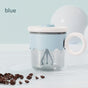 Automatic Self-Stirring Coffee Mug - 400ml, 5000RPM, USB-C Rechargeable with Trident Stirring Rod(blue) V888-ELOSUNG29324