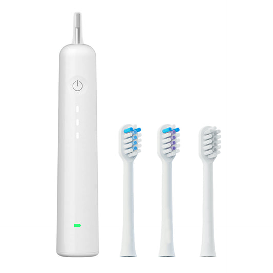 Electric Toothbrush with Ultra-Soft Gum Guard Brush Heads - IPX7 Waterproof, Ergonomic Design(white) V888-ELOSUNG29327
