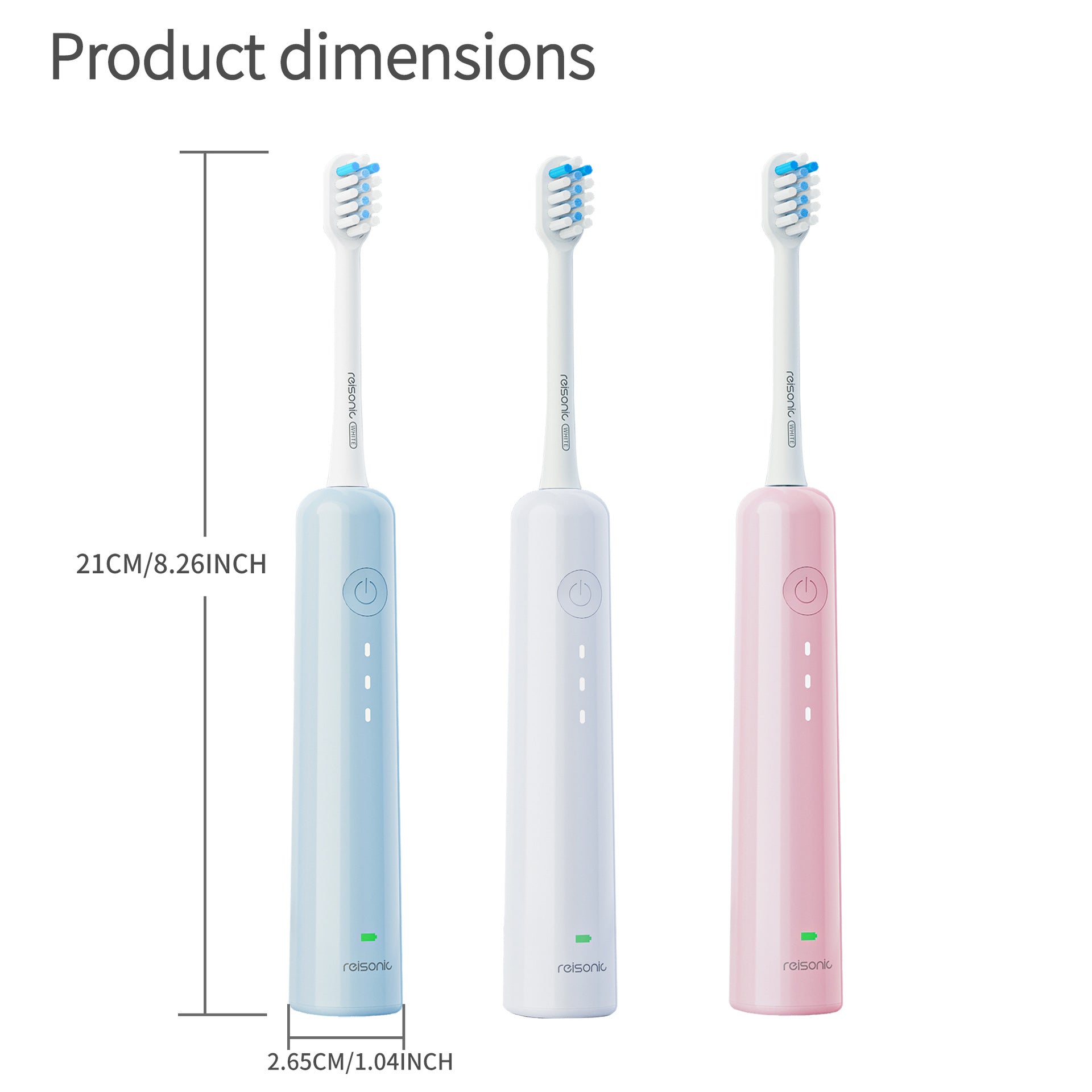 Electric Toothbrush with Ultra-Soft Gum Guard Brush Heads - IPX7 Waterproof, Ergonomic Design(white) V888-ELOSUNG29327