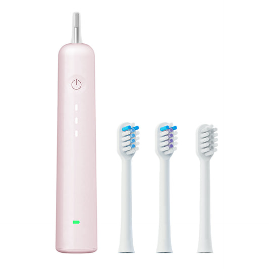 Electric Toothbrush with Ultra-Soft Gum Guard Brush Heads - IPX7 Waterproof, Ergonomic Design(pink) V888-ELOSUNG29329
