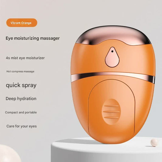 Portable Nano Mist Eye Massager & Humidifier - USB-C, Hot Compress, Wrinkle Reduction & Deep Hydration(orange) V888-ELOSUNG29333