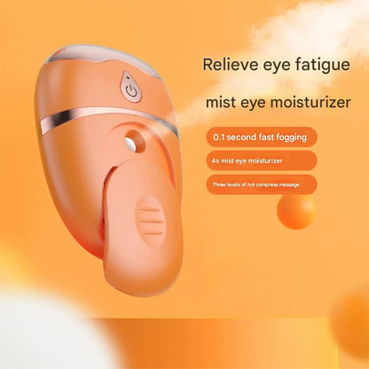 Portable Nano Mist Eye Massager & Humidifier - USB-C, Hot Compress, Wrinkle Reduction & Deep Hydration(orange) V888-ELOSUNG29333