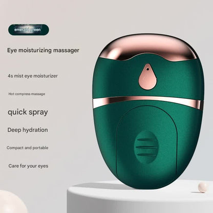 Portable Nano Mist Eye Massager & Humidifier - USB-C, Hot Compress, Wrinkle Reduction & Deep Hydration(Dark V888-ELOSUNG29335