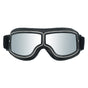 Retro Motorcycle Goggles - Windproof, UV400 Protection, Anti-Impact PC Lenses with Leather Frame(Black V888-ELOSUNG29346