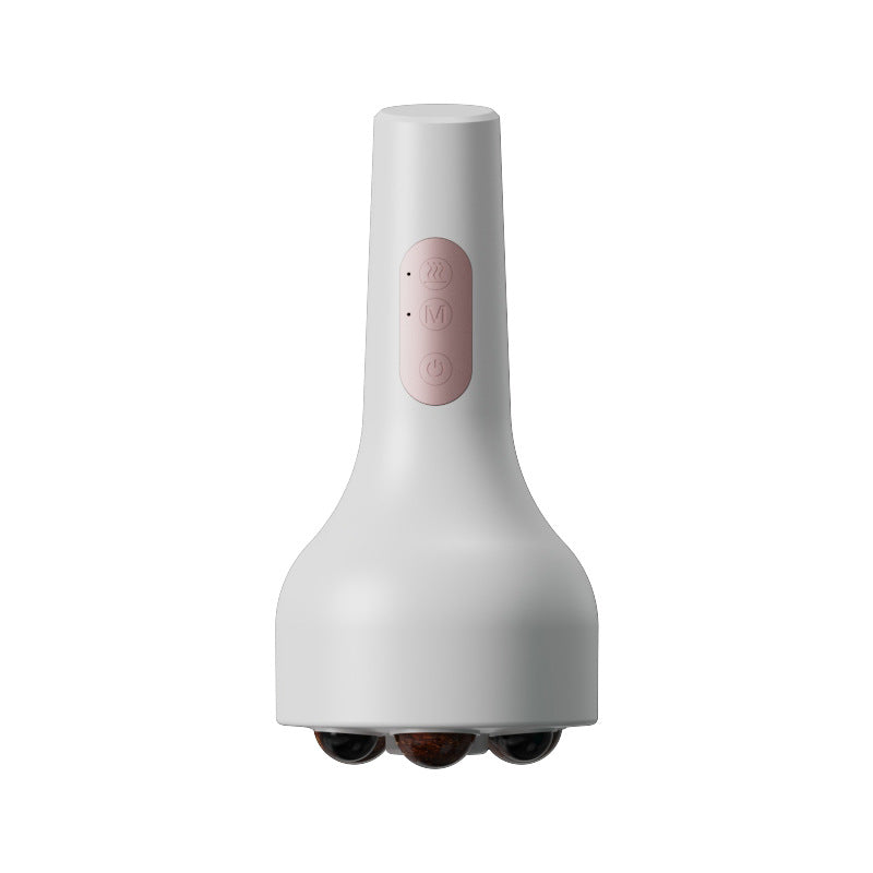 Rechargeable Smokeless Moxibustion & Massage Device with Hot Compress & Red Light Therapy(white) V888-ELOSUNG29358