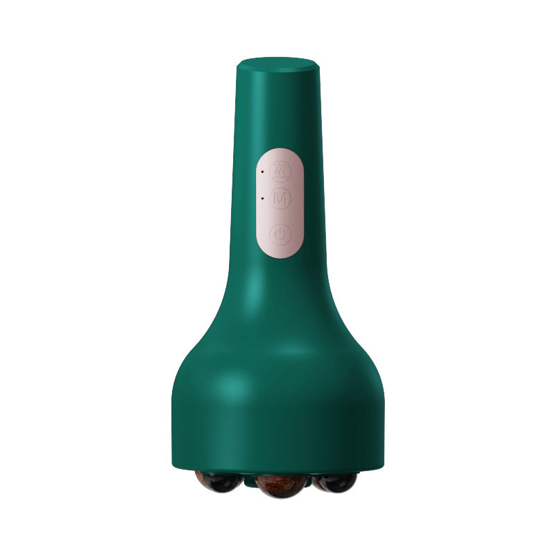 Rechargeable Smokeless Moxibustion & Massage Device with Hot Compress & Red Light Therapy(green) V888-ELOSUNG29359